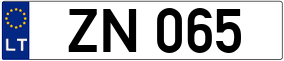 Trailer License Plate